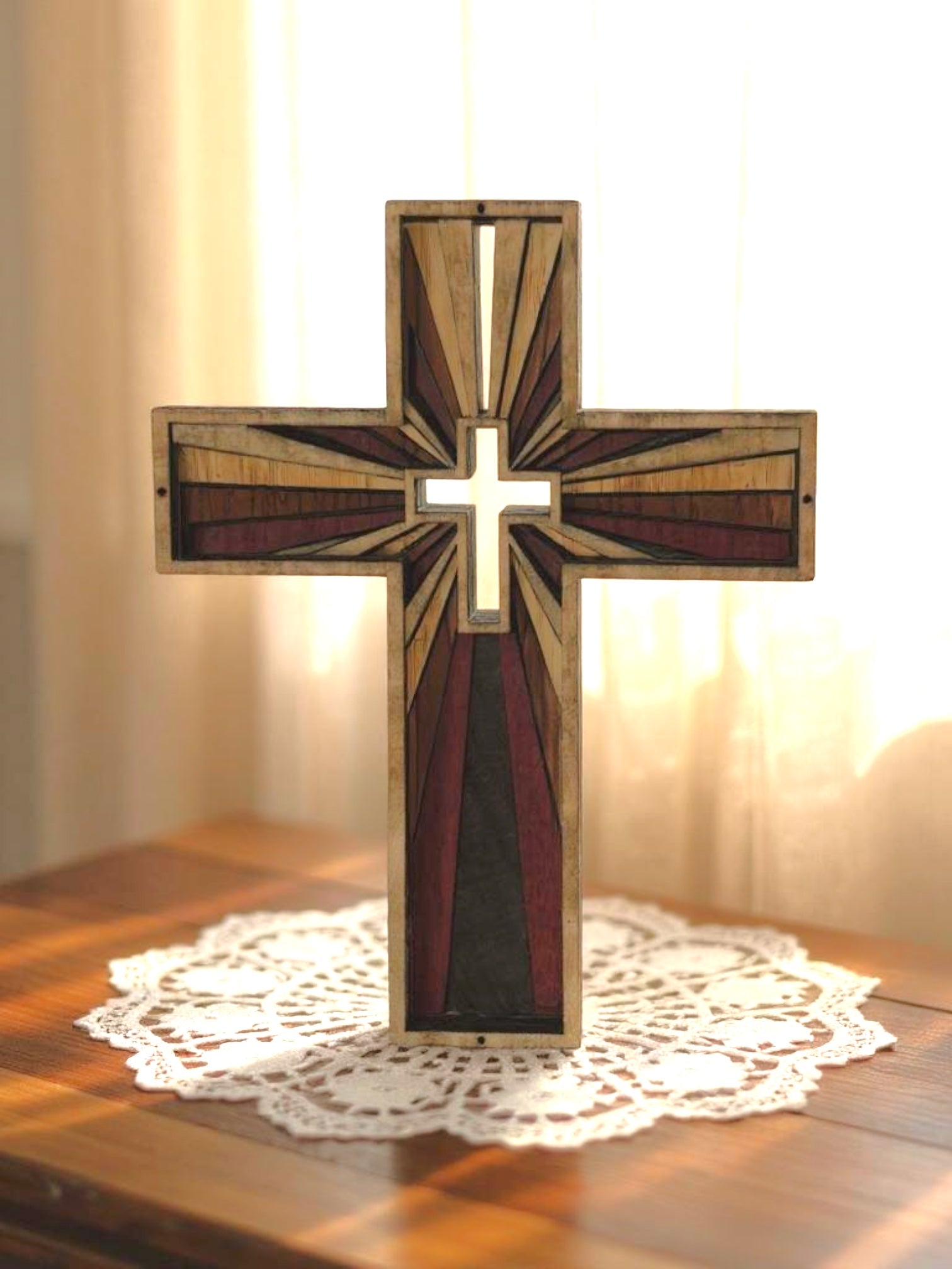 "Son-Burst" cross"